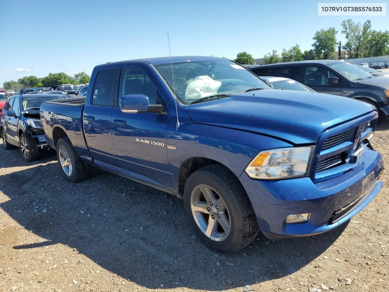 2011 Dodge Ram 1500 VIN: 1D7RV1GT3BS576533 Lot: 57829874