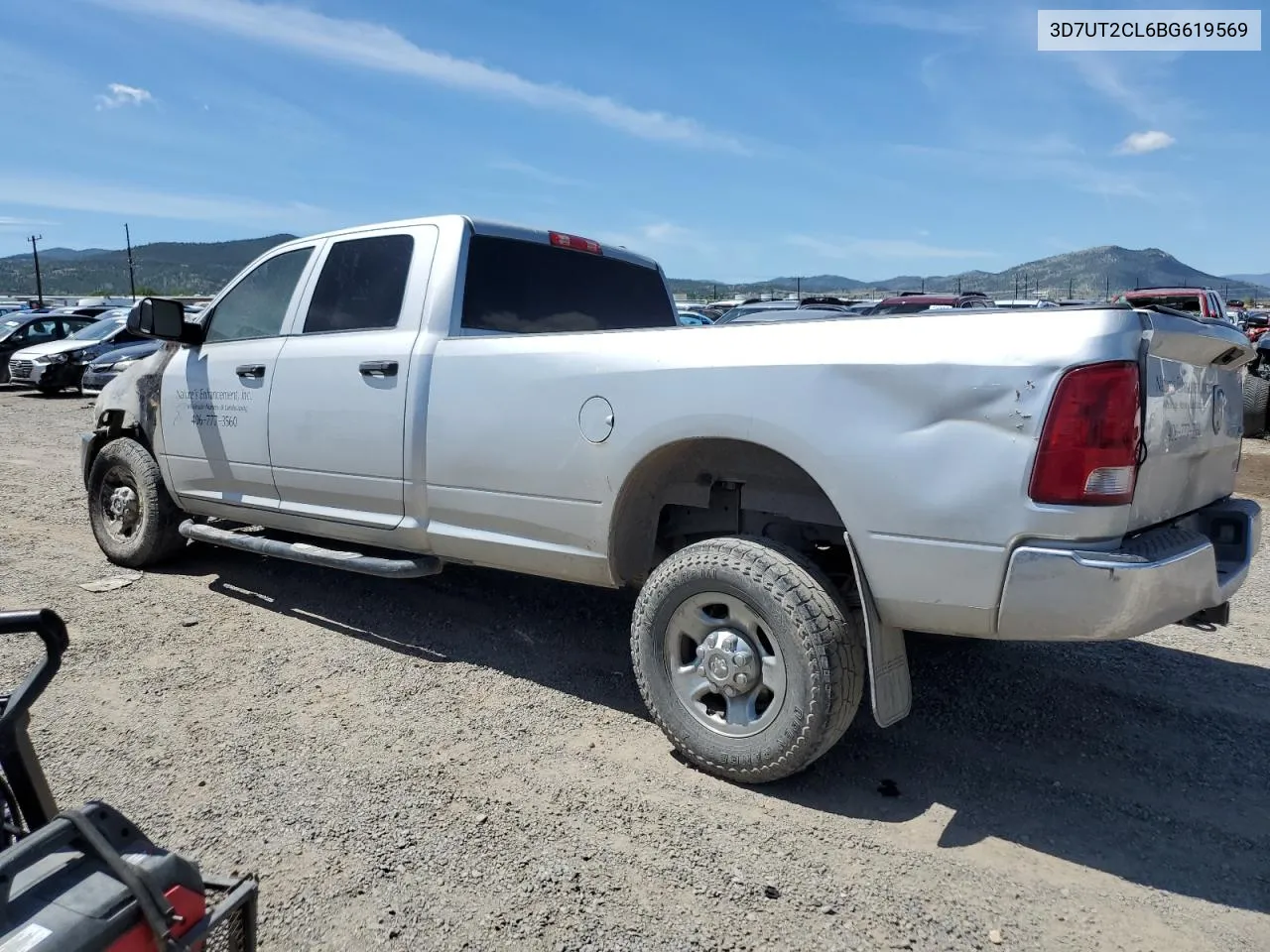 2011 Dodge Ram 2500 VIN: 3D7UT2CL6BG619569 Lot: 58166444