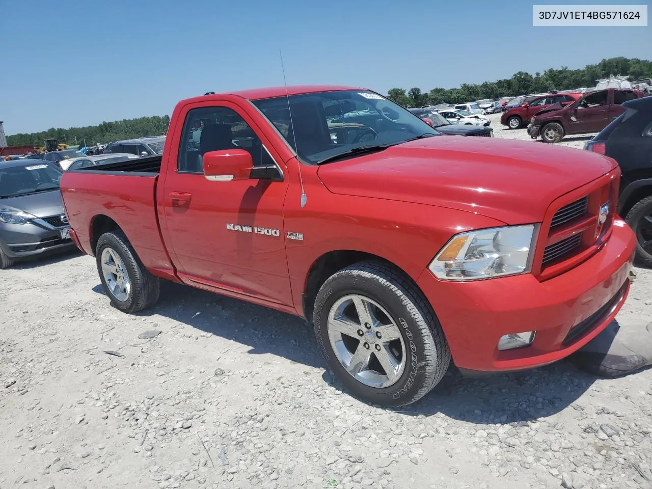 2011 Dodge Ram 1500 VIN: 3D7JV1ET4BG571624 Lot: 58455074