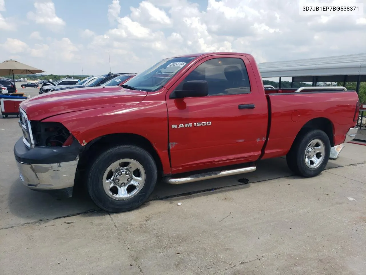 2011 Dodge Ram 1500 VIN: 3D7JB1EP7BG538371 Lot: 58658134