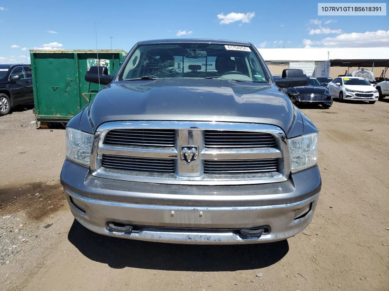 2011 Dodge Ram 1500 VIN: 1D7RV1GT1BS618391 Lot: 61754254