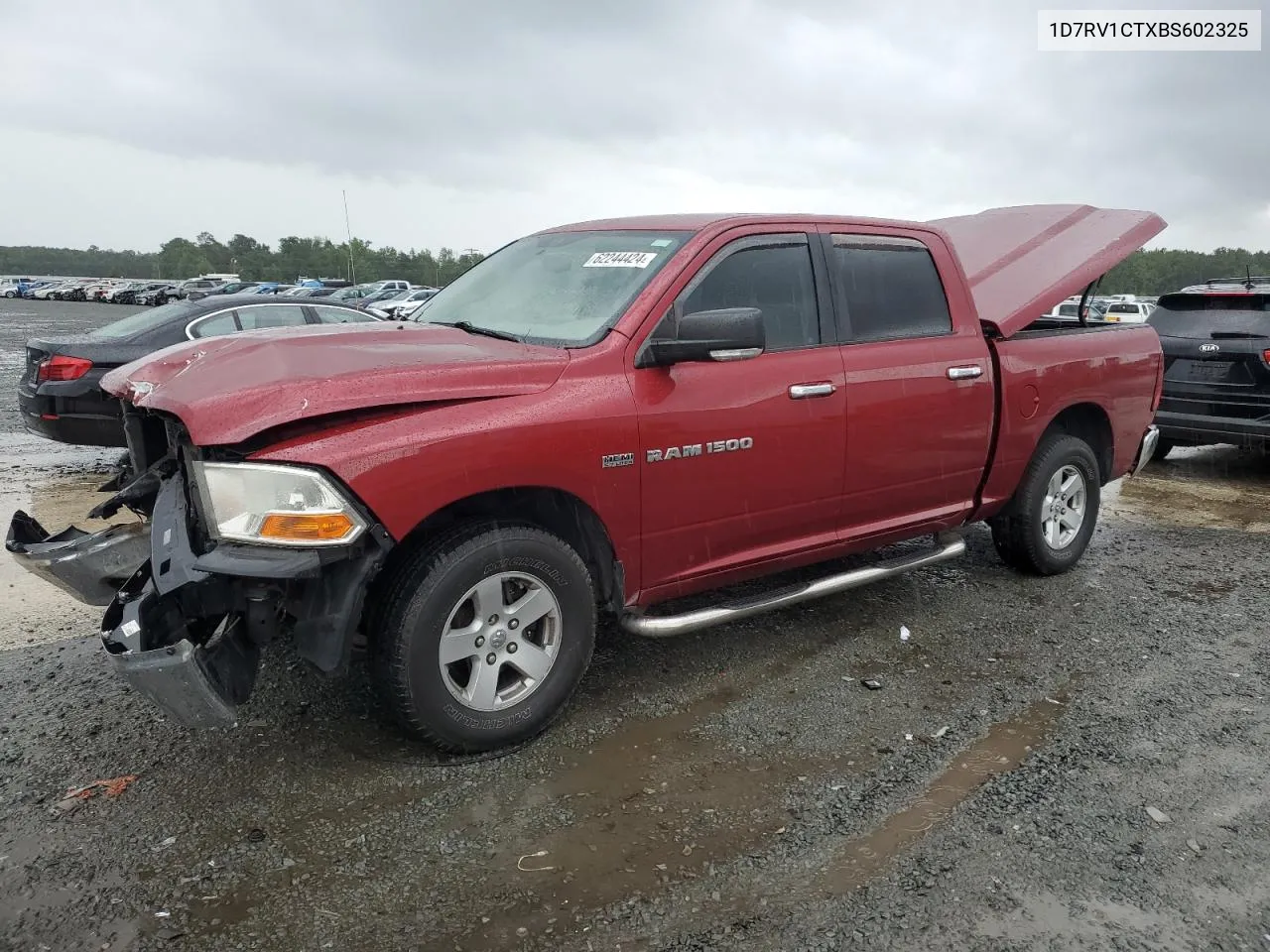 2011 Dodge Ram 1500 VIN: 1D7RV1CTXBS602325 Lot: 62244424