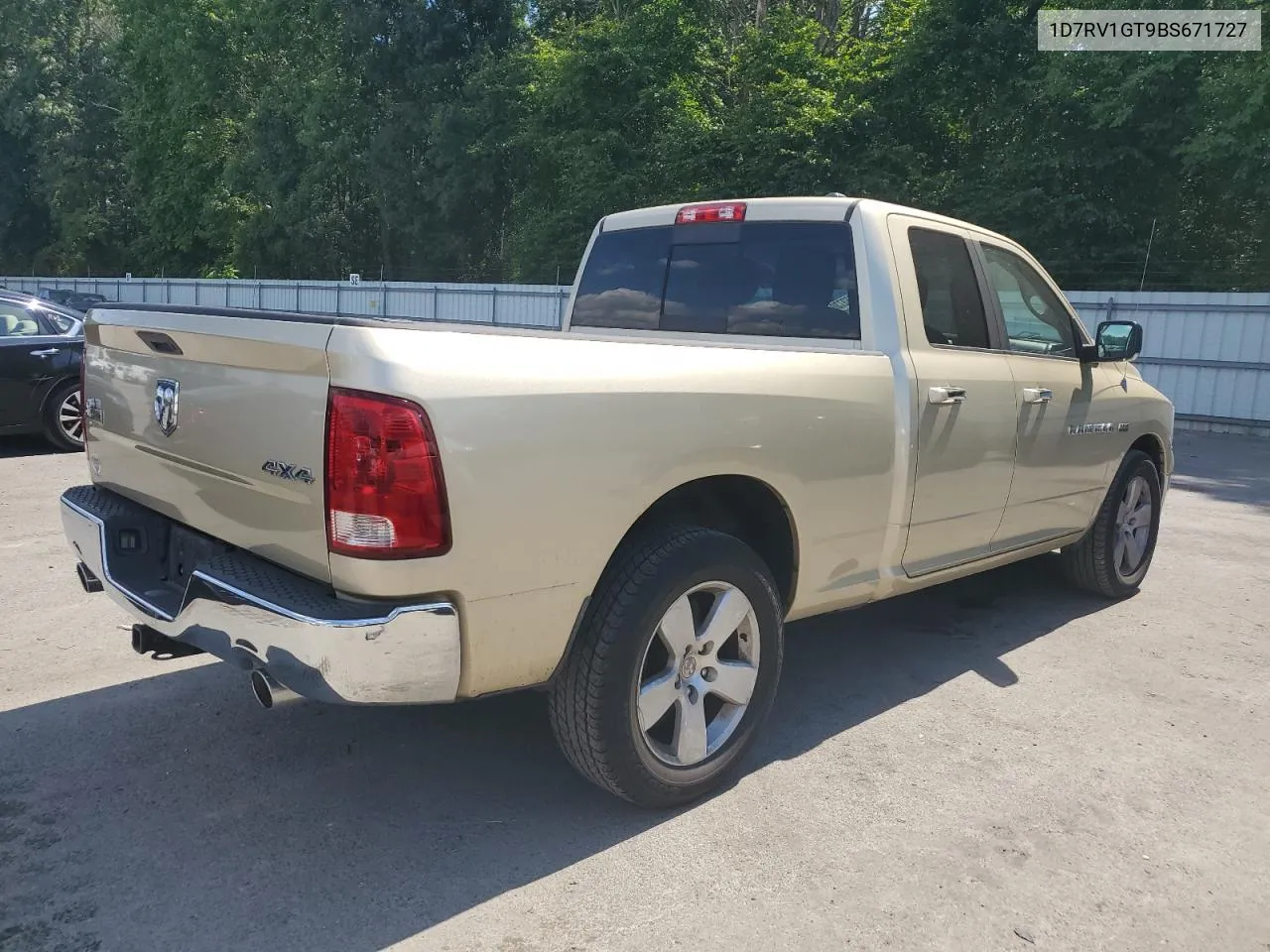 2011 Dodge Ram 1500 VIN: 1D7RV1GT9BS671727 Lot: 62527304