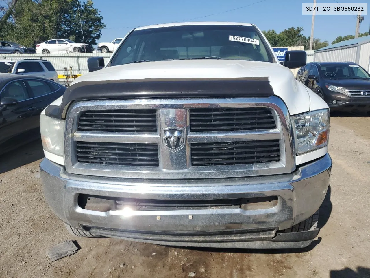 2011 Dodge Ram 2500 VIN: 3D7TT2CT3BG560282 Lot: 62770404