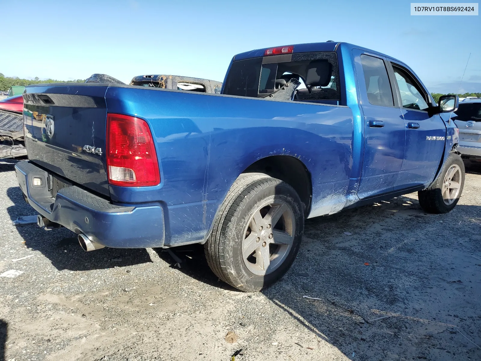 1D7RV1GT8BS692424 2011 Dodge Ram 1500