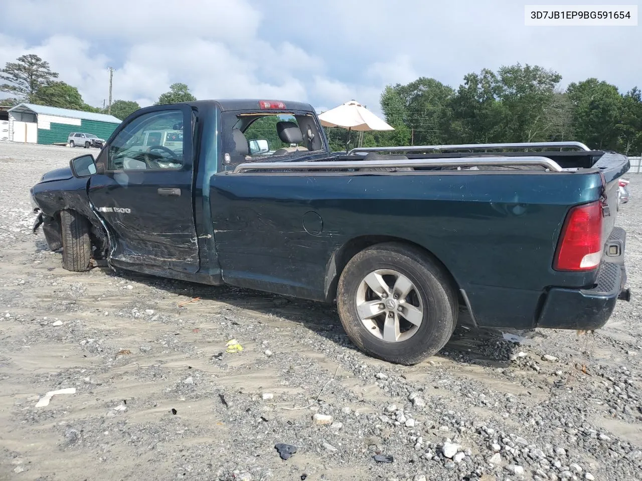 2011 Dodge Ram 1500 VIN: 3D7JB1EP9BG591654 Lot: 65054294