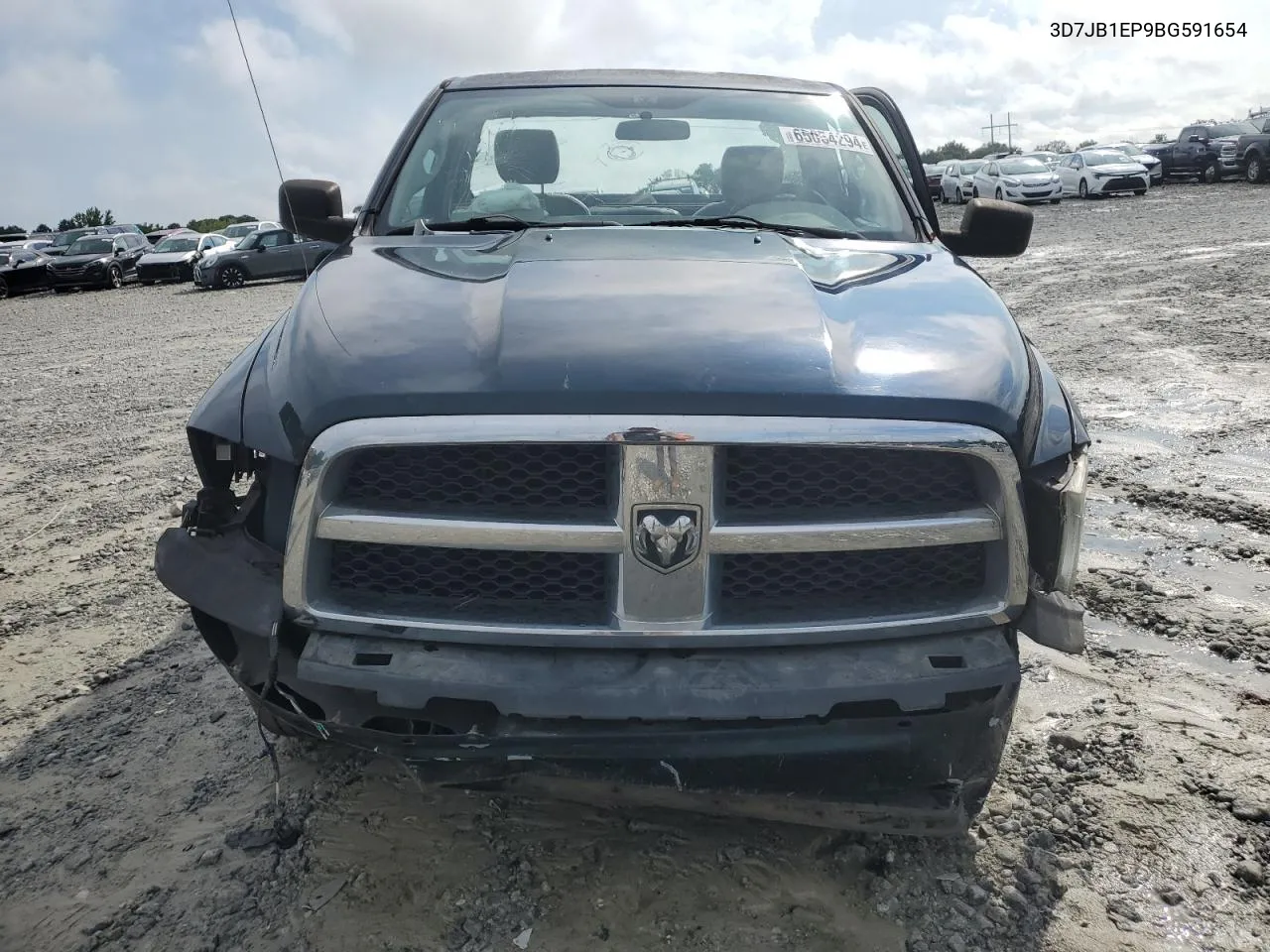 2011 Dodge Ram 1500 VIN: 3D7JB1EP9BG591654 Lot: 65054294