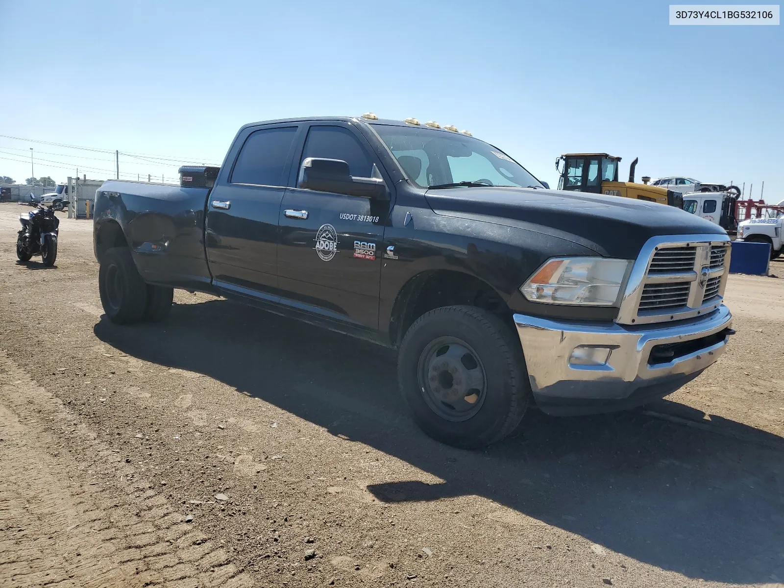 2011 Dodge Ram 3500 VIN: 3D73Y4CL1BG532106 Lot: 67910704