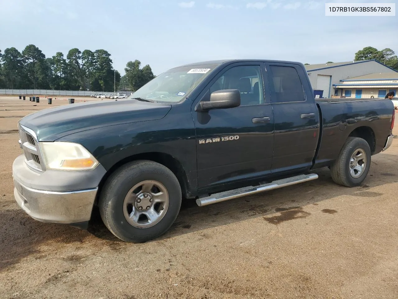 1D7RB1GK3BS567802 2011 Dodge Ram 1500