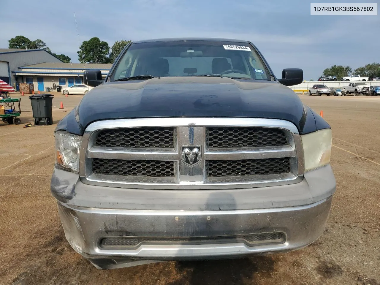 1D7RB1GK3BS567802 2011 Dodge Ram 1500