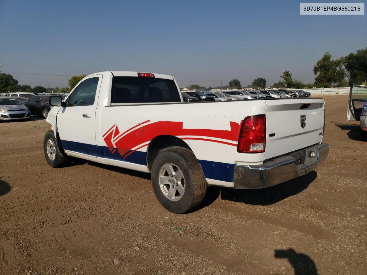 2011 Dodge Ram 1500 VIN: 3D7JB1EP4BG560215 Lot: 68576594