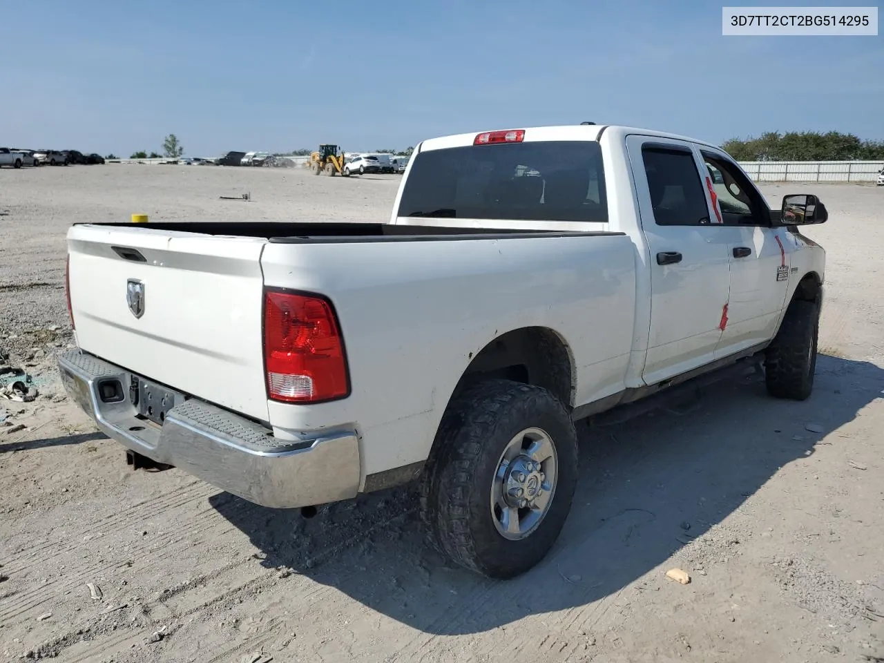 2011 Dodge Ram 2500 VIN: 3D7TT2CT2BG514295 Lot: 68793014