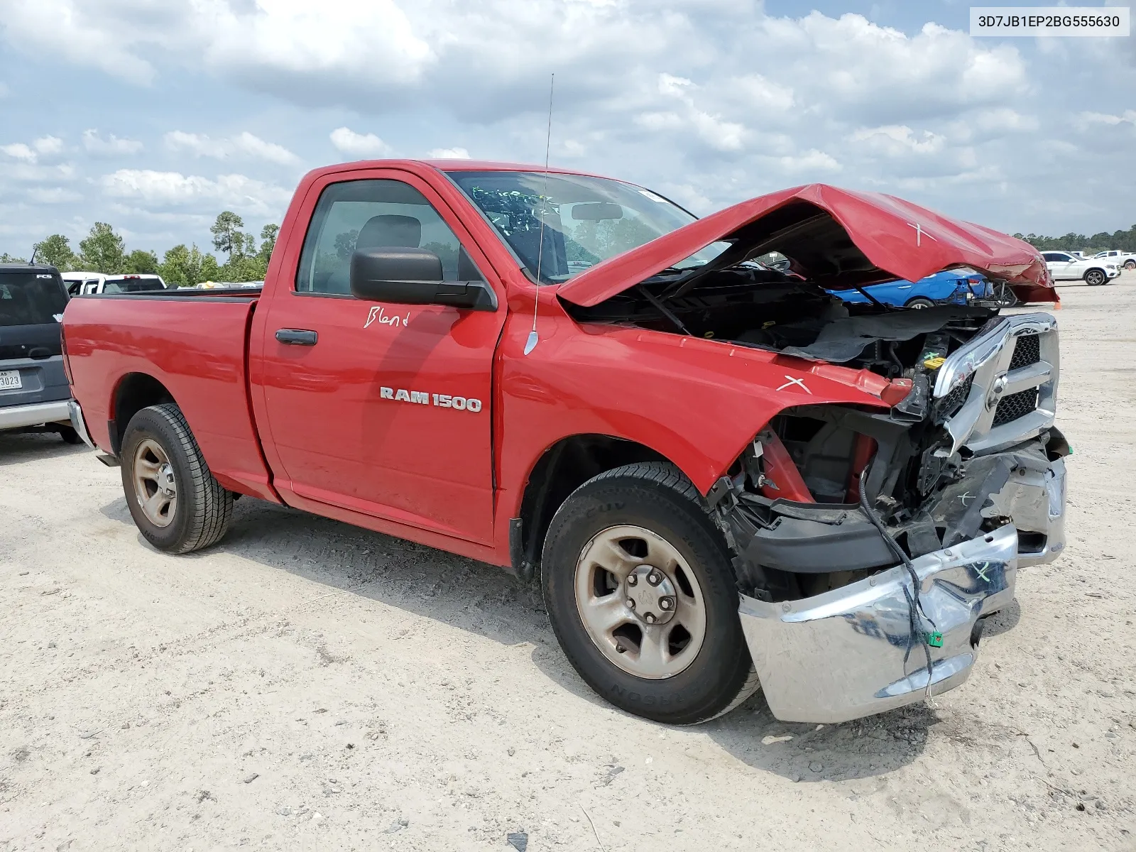 3D7JB1EP2BG555630 2011 Dodge Ram 1500