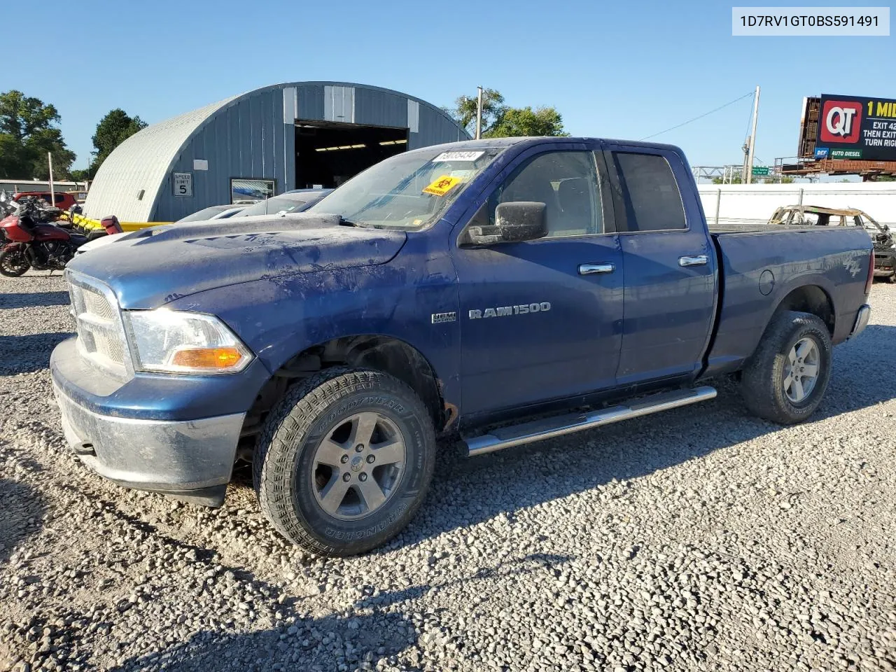 2011 Dodge Ram 1500 VIN: 1D7RV1GT0BS591491 Lot: 69035434