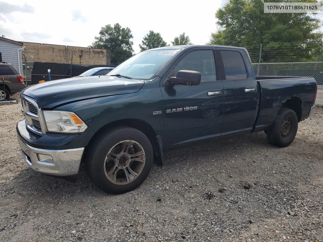 2011 Dodge Ram 1500 VIN: 1D7RV1GT1BS671625 Lot: 69088624