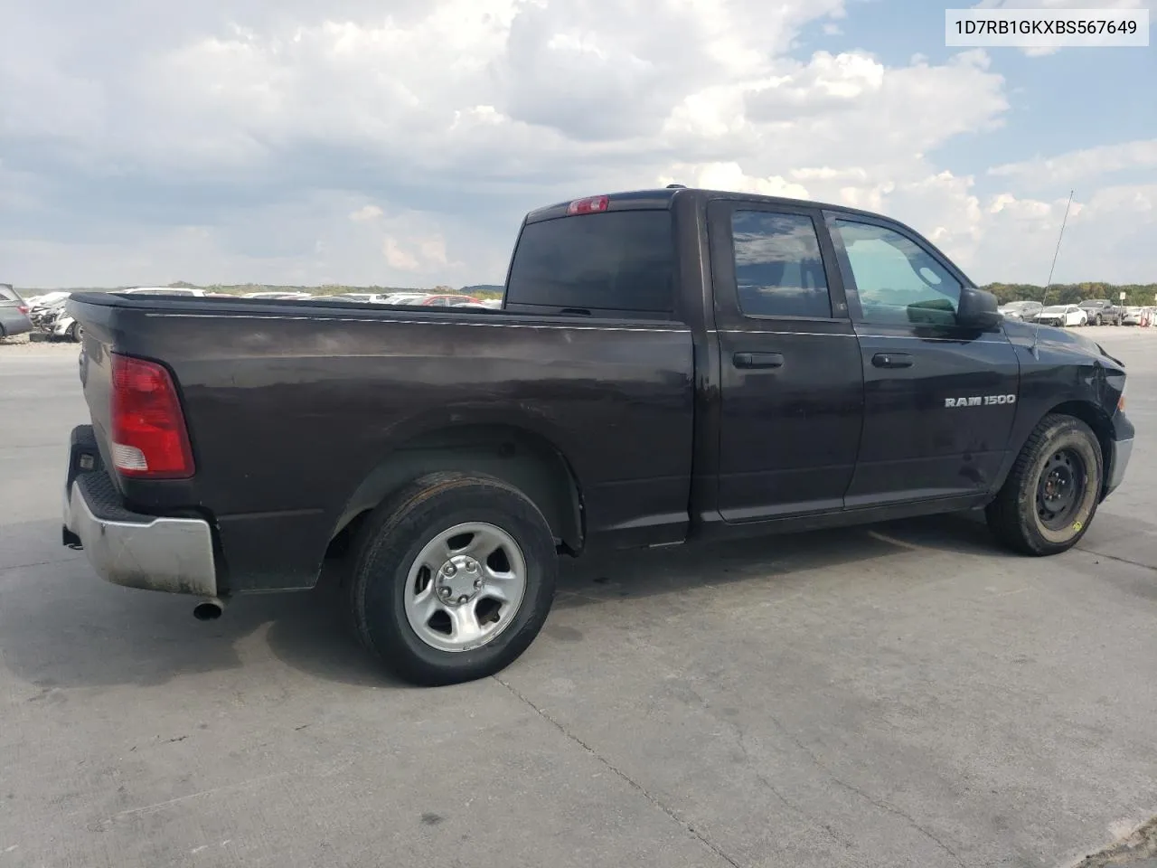 2011 Dodge Ram 1500 VIN: 1D7RB1GKXBS567649 Lot: 69149014