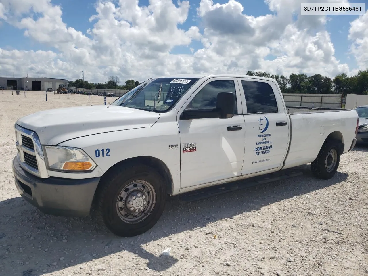 2011 Dodge Ram 2500 VIN: 3D7TP2CT1BG586481 Lot: 69701114