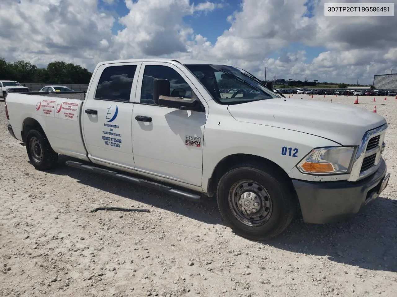 2011 Dodge Ram 2500 VIN: 3D7TP2CT1BG586481 Lot: 69701114