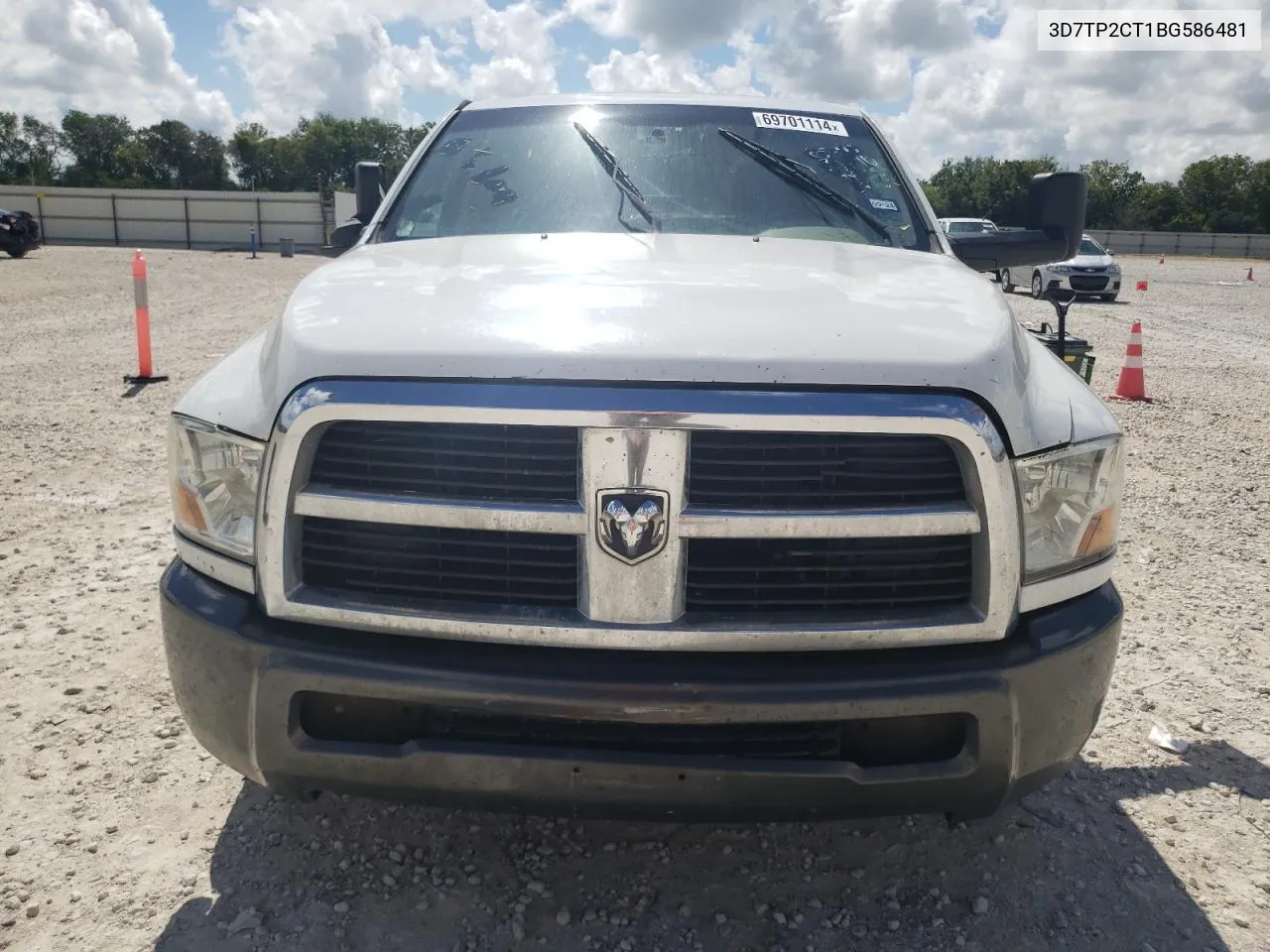 2011 Dodge Ram 2500 VIN: 3D7TP2CT1BG586481 Lot: 69701114