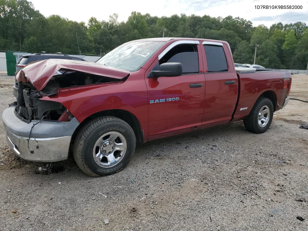 2011 Dodge Ram 1500 VIN: 1D7RB1GK9BS582000 Lot: 69958184