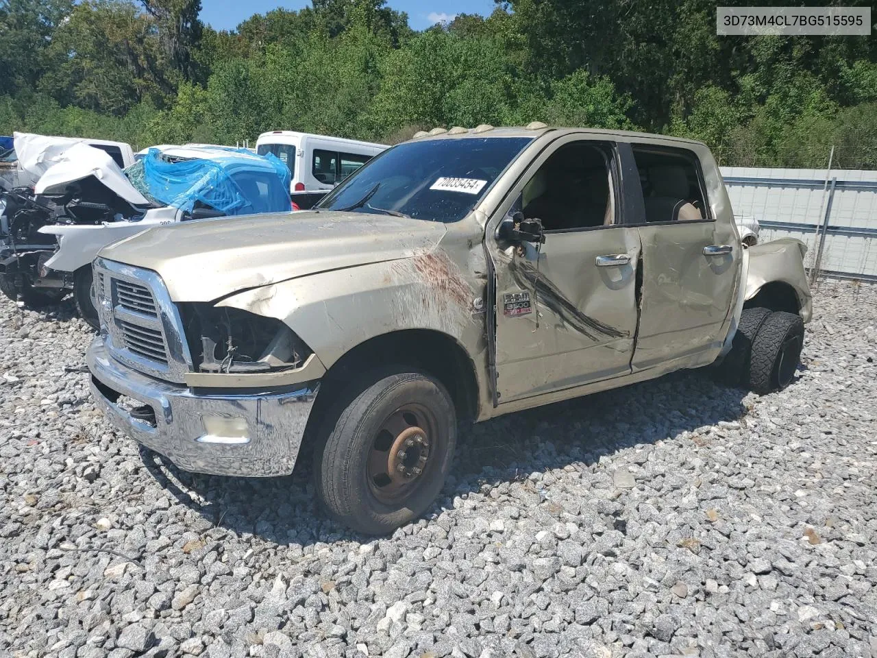 2011 Dodge Ram 3500 VIN: 3D73M4CL7BG515595 Lot: 70035454