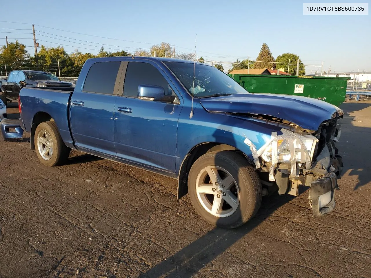 2011 Dodge Ram 1500 VIN: 1D7RV1CT8BS600735 Lot: 70506734