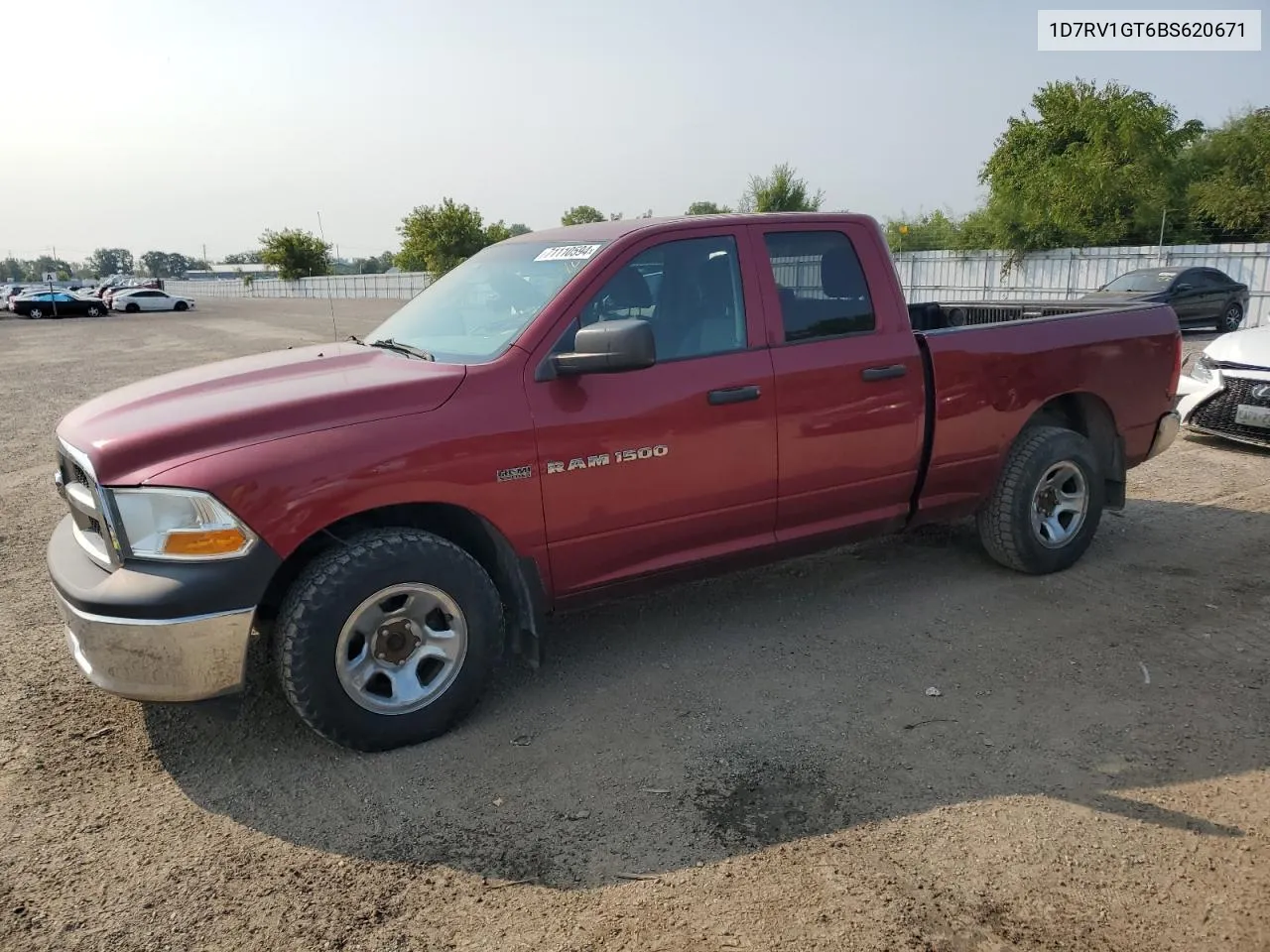 2011 Dodge Ram 1500 VIN: 1D7RV1GT6BS620671 Lot: 71110594