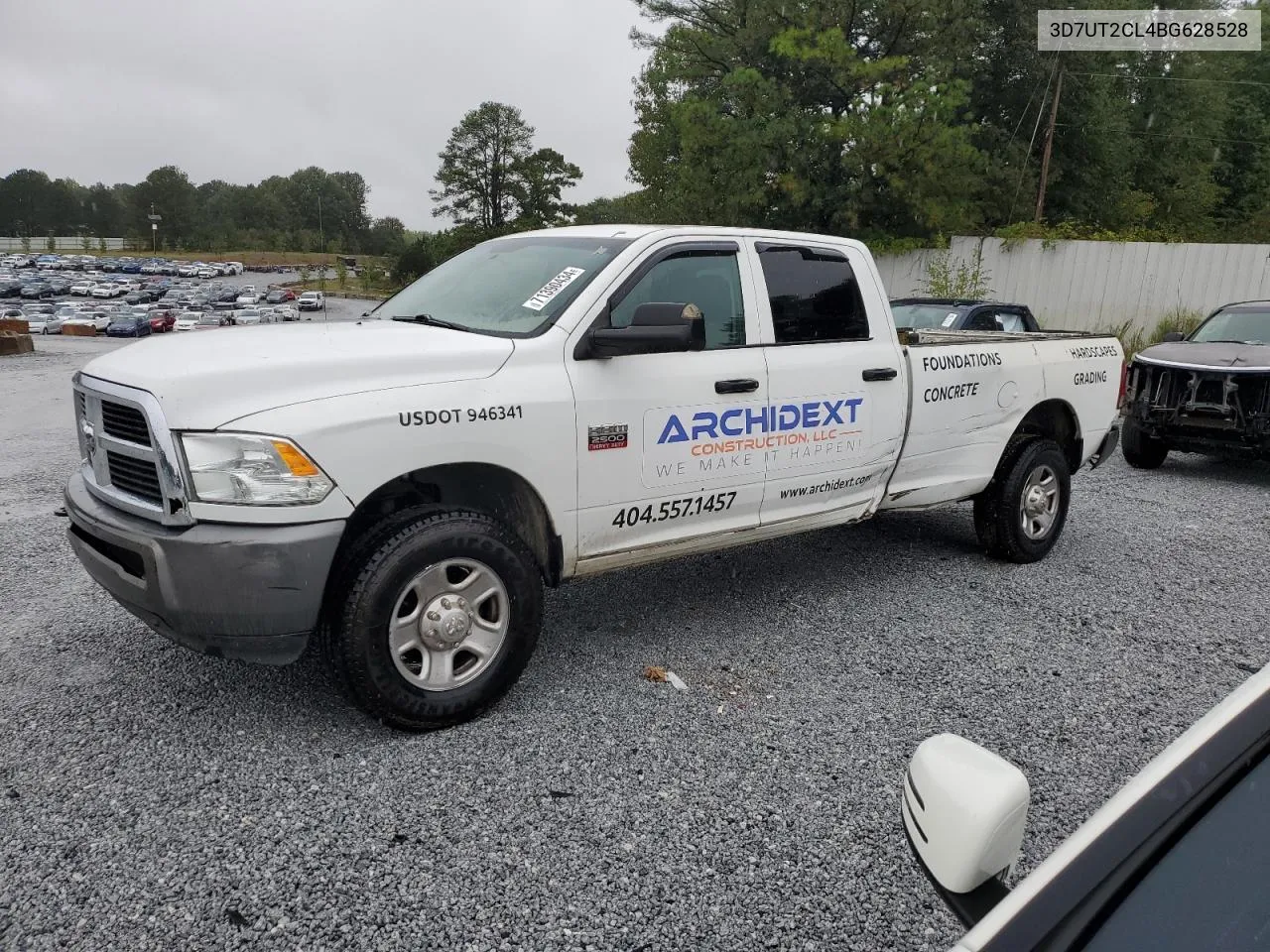 2011 Dodge Ram 2500 VIN: 3D7UT2CL4BG628528 Lot: 71390434