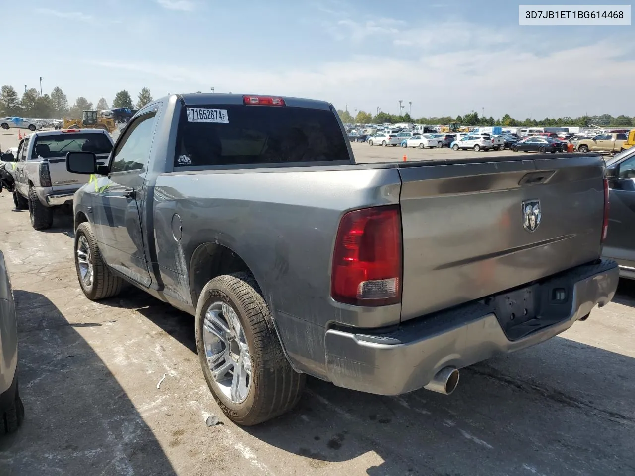 2011 Dodge Ram 1500 VIN: 3D7JB1ET1BG614468 Lot: 71652874