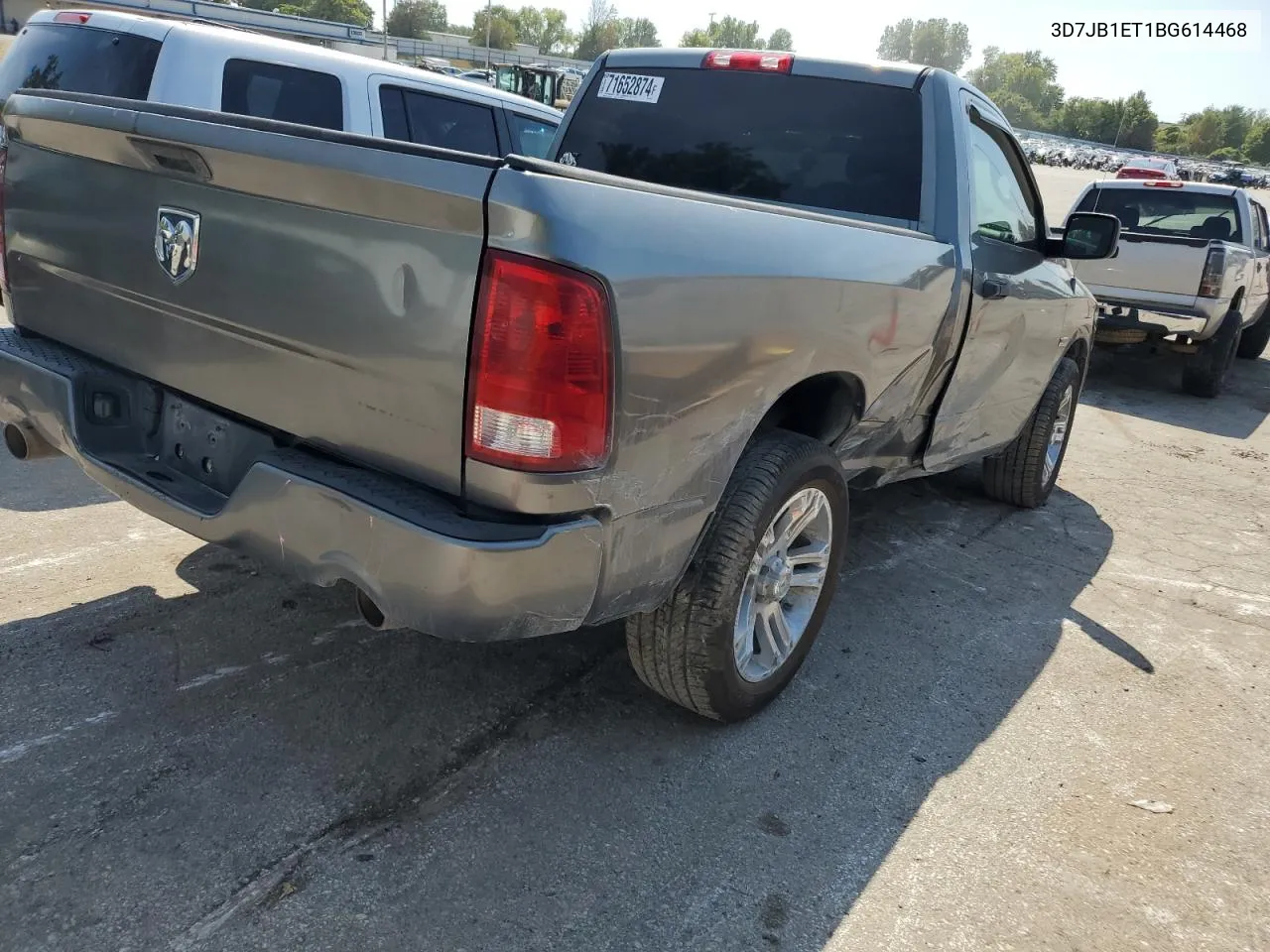 2011 Dodge Ram 1500 VIN: 3D7JB1ET1BG614468 Lot: 71652874