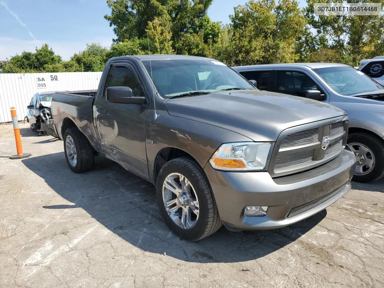 2011 Dodge Ram 1500 VIN: 3D7JB1ET1BG614468 Lot: 71652874