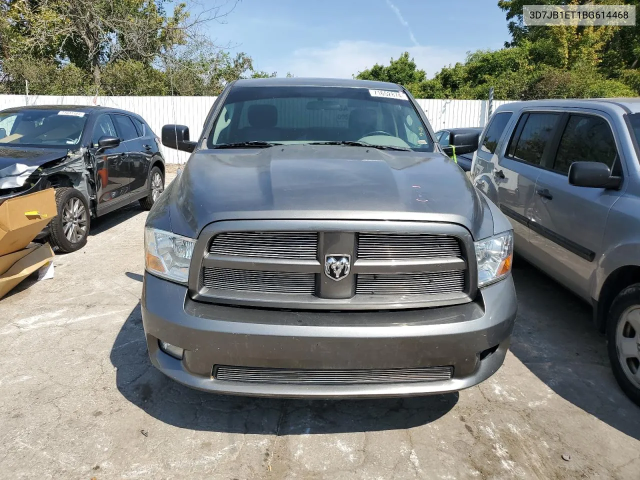 2011 Dodge Ram 1500 VIN: 3D7JB1ET1BG614468 Lot: 71652874