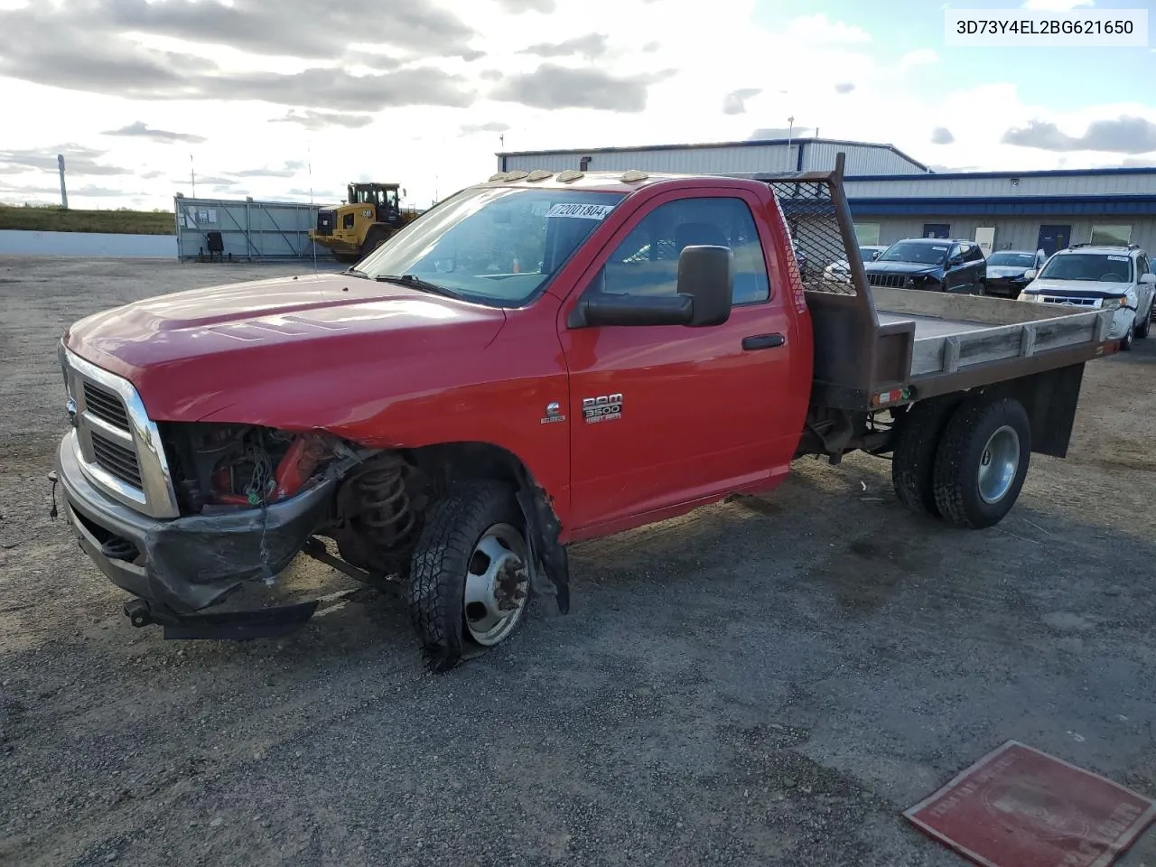 2011 Dodge Ram 3500 VIN: 3D73Y4EL2BG621650 Lot: 72001804