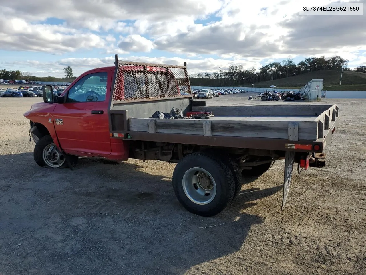 2011 Dodge Ram 3500 VIN: 3D73Y4EL2BG621650 Lot: 72001804