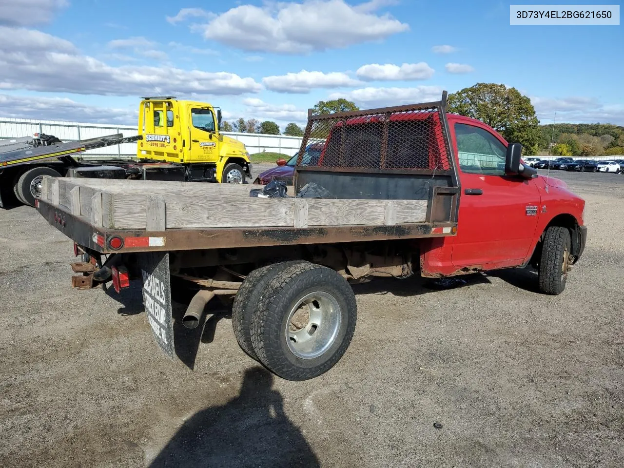 2011 Dodge Ram 3500 VIN: 3D73Y4EL2BG621650 Lot: 72001804