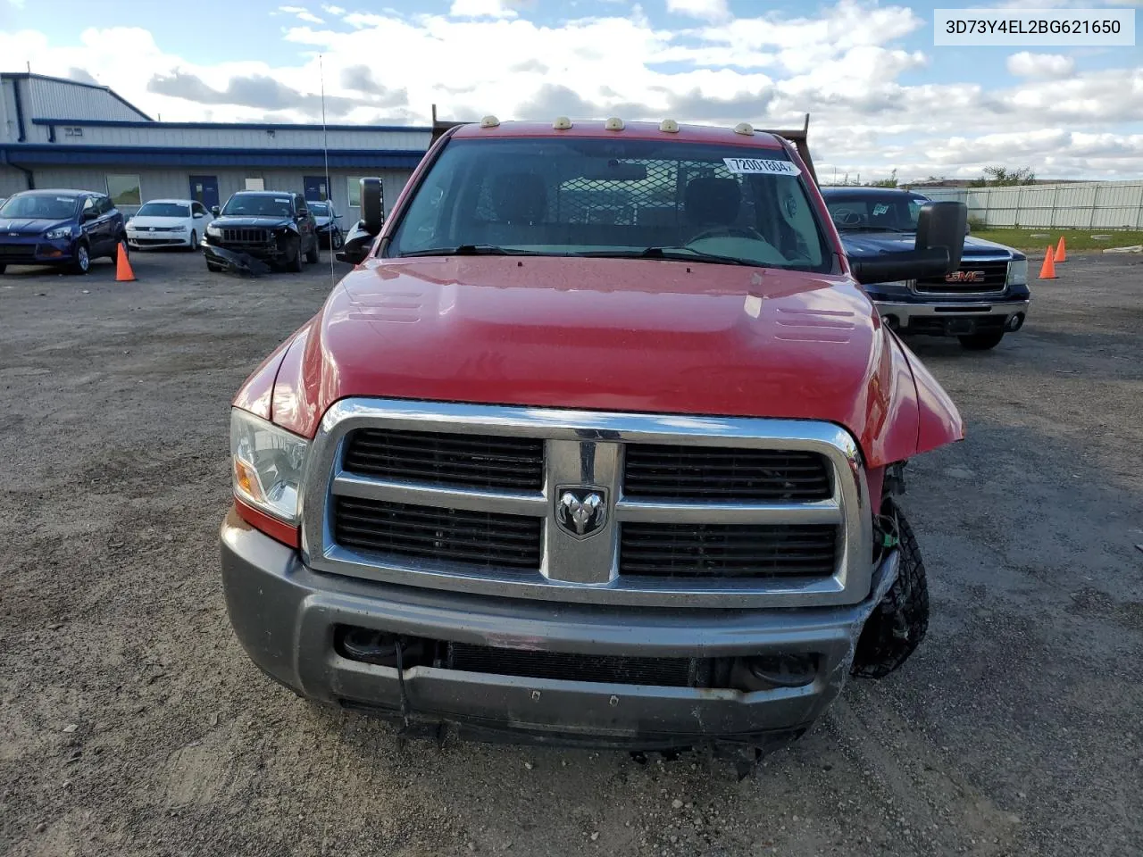 2011 Dodge Ram 3500 VIN: 3D73Y4EL2BG621650 Lot: 72001804