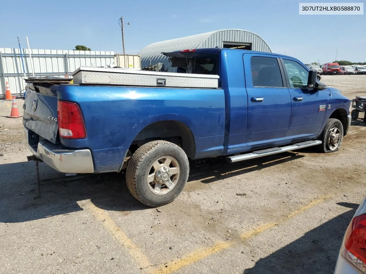 2011 Dodge Ram 2500 VIN: 3D7UT2HLXBG588870 Lot: 72137364