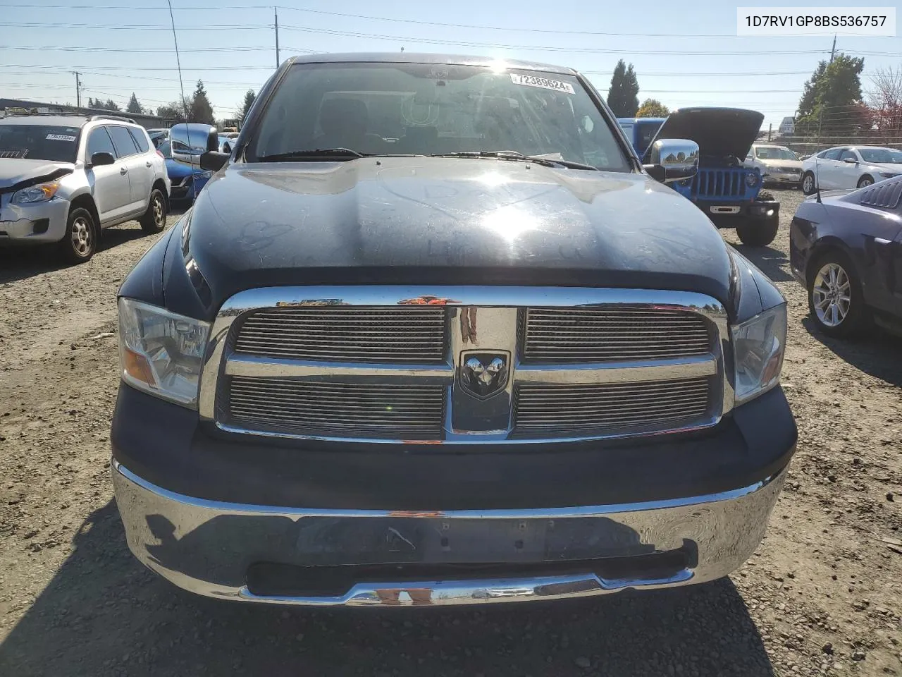 2011 Dodge Ram 1500 VIN: 1D7RV1GP8BS536757 Lot: 72389624