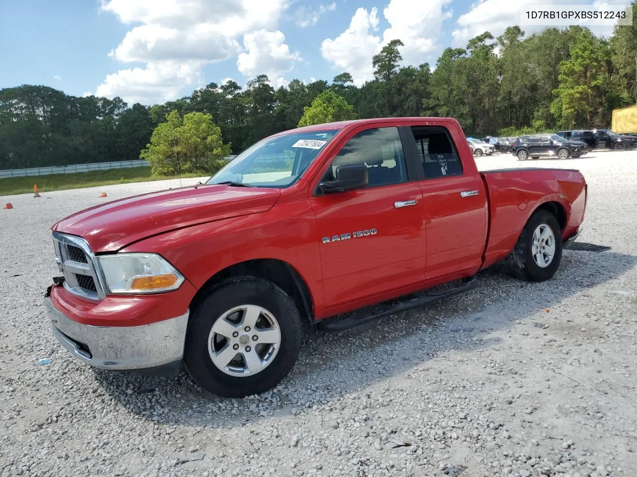 2011 Dodge Ram 1500 VIN: 1D7RB1GPXBS512243 Lot: 72427604