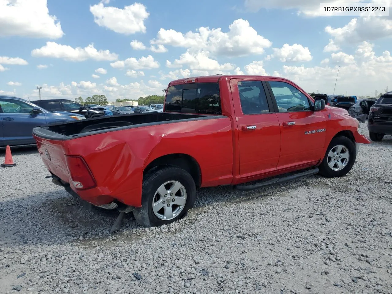 2011 Dodge Ram 1500 VIN: 1D7RB1GPXBS512243 Lot: 72427604