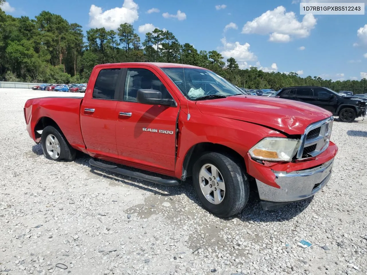 2011 Dodge Ram 1500 VIN: 1D7RB1GPXBS512243 Lot: 72427604