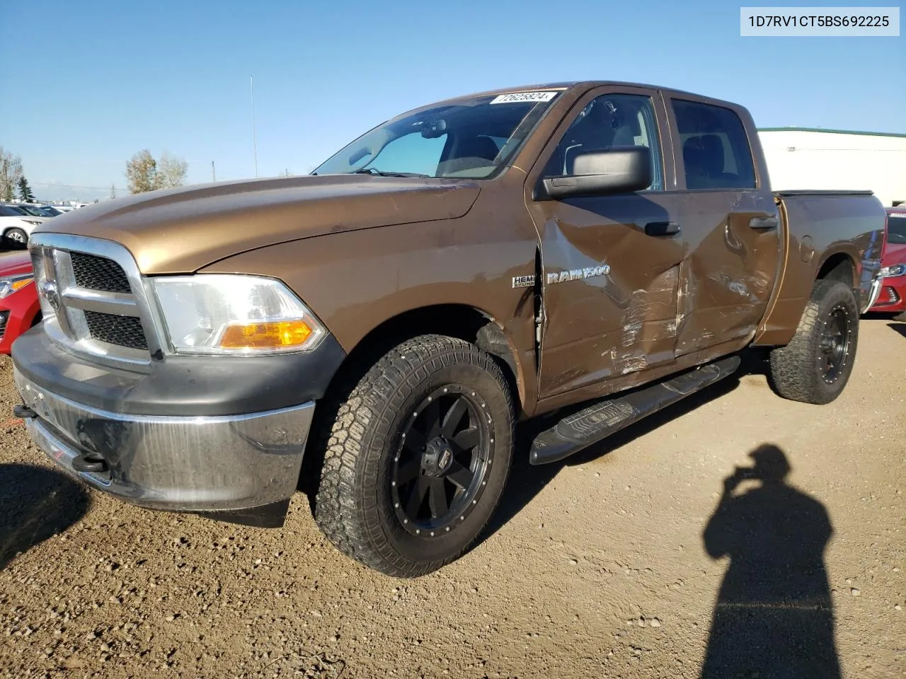 2011 Dodge Ram 1500 VIN: 1D7RV1CT5BS692225 Lot: 72625824