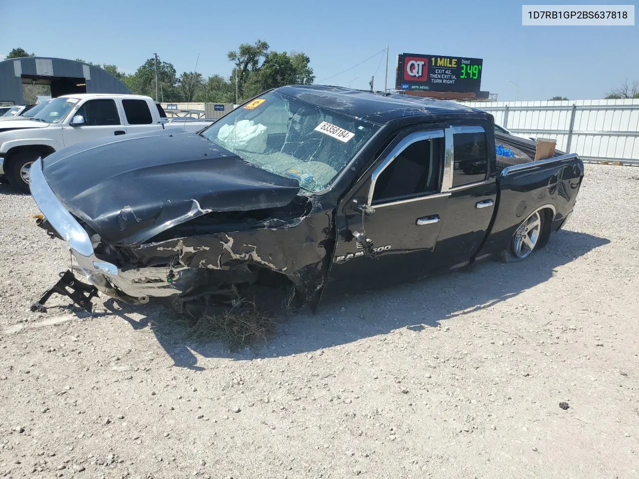 2011 Dodge Ram 1500 VIN: 1D7RB1GP2BS637818 Lot: 72637454