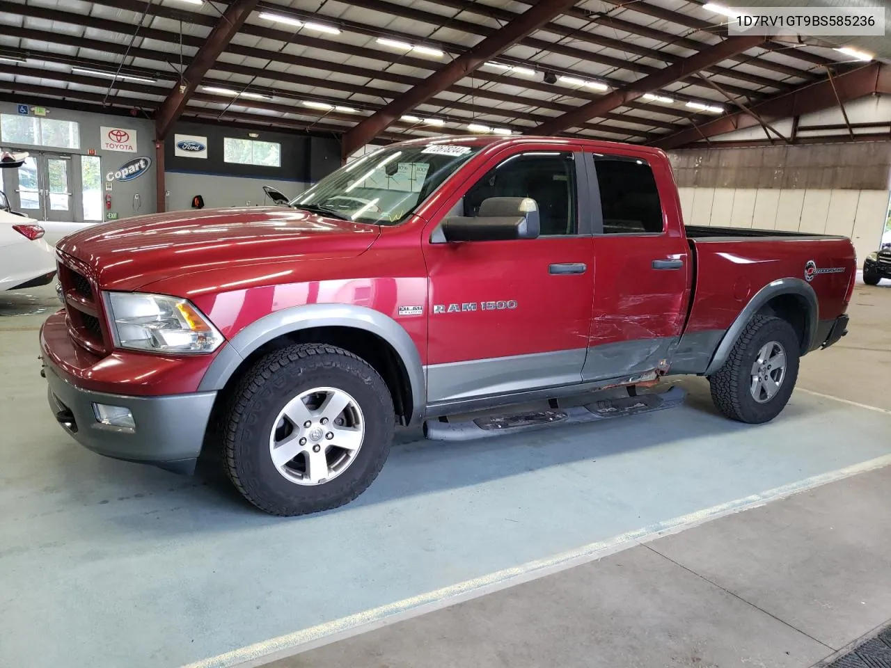 2011 Dodge Ram 1500 VIN: 1D7RV1GT9BS585236 Lot: 72678244