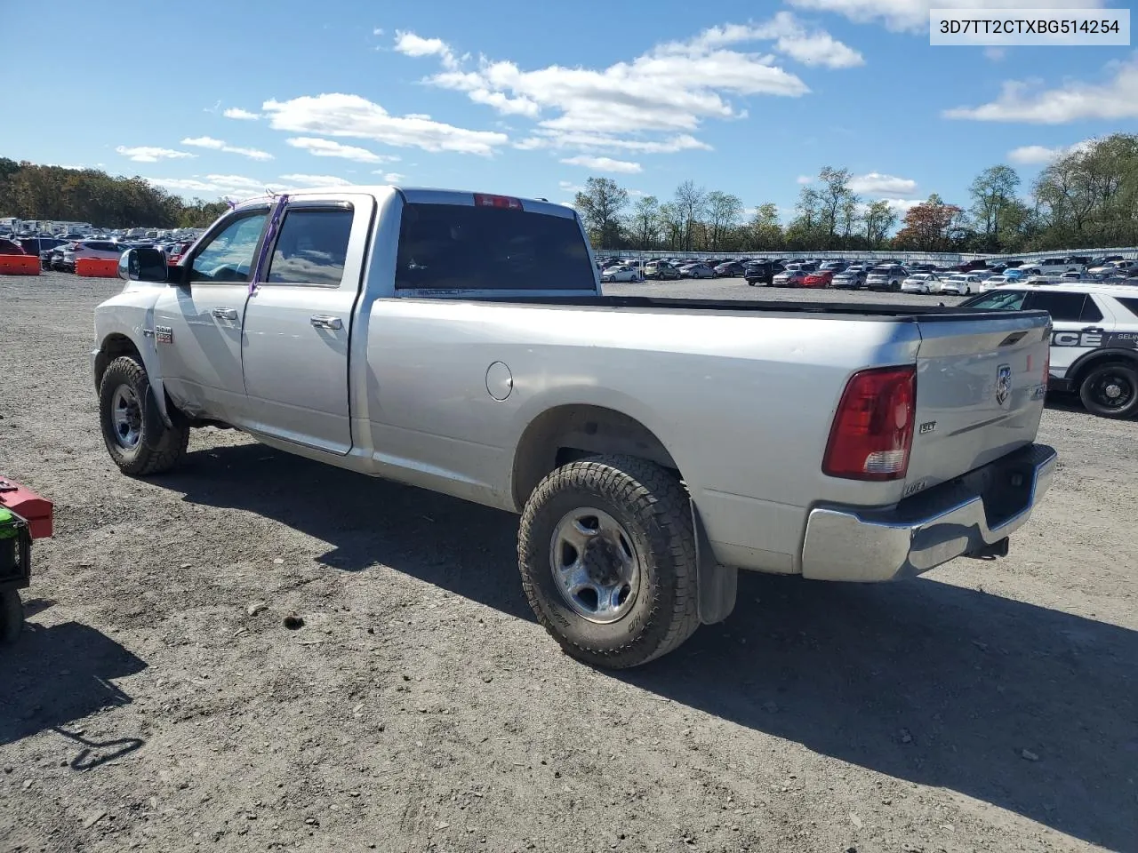 2011 Dodge Ram 2500 VIN: 3D7TT2CTXBG514254 Lot: 73235554