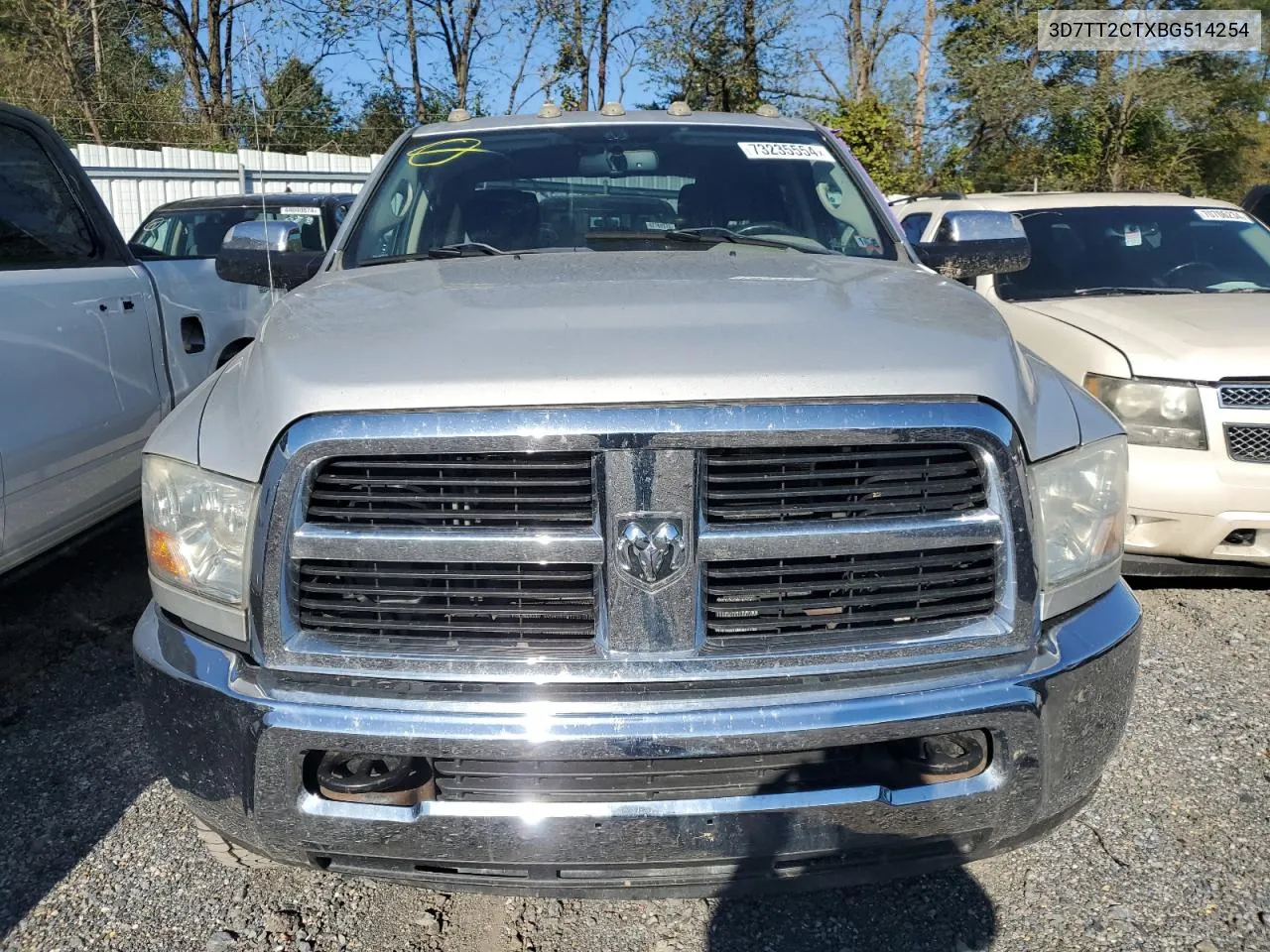 2011 Dodge Ram 2500 VIN: 3D7TT2CTXBG514254 Lot: 73235554