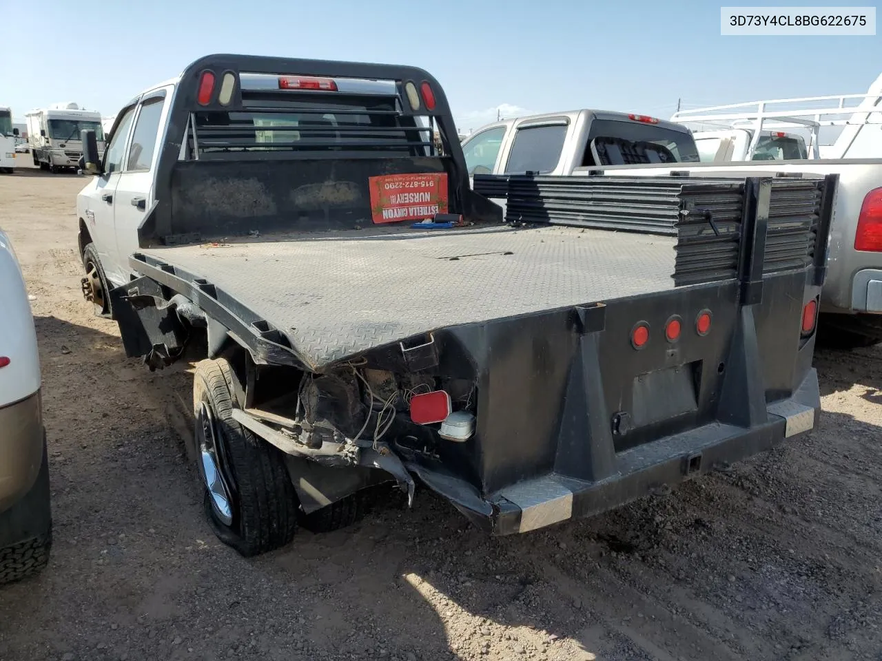 2011 Dodge Ram 3500 VIN: 3D73Y4CL8BG622675 Lot: 73484384