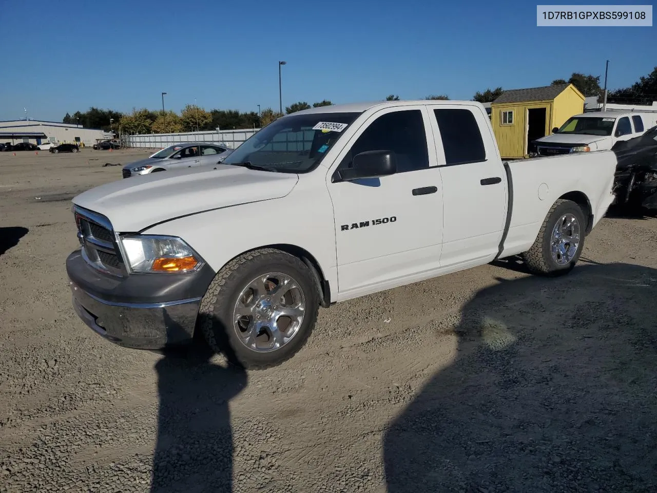 2011 Dodge Ram 1500 VIN: 1D7RB1GPXBS599108 Lot: 73502994