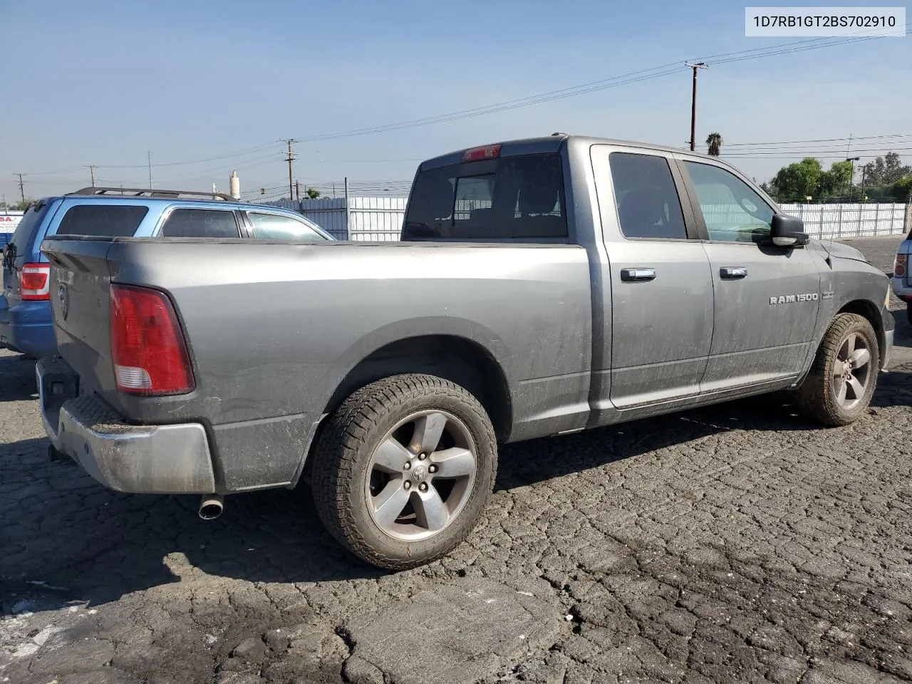 2011 Dodge Ram 1500 VIN: 1D7RB1GT2BS702910 Lot: 73508424