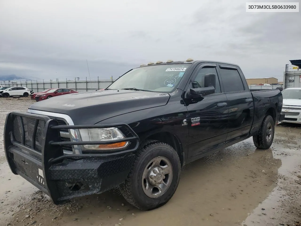 2011 Dodge Ram 3500 VIN: 3D73M3CL5BG633980 Lot: 74194624